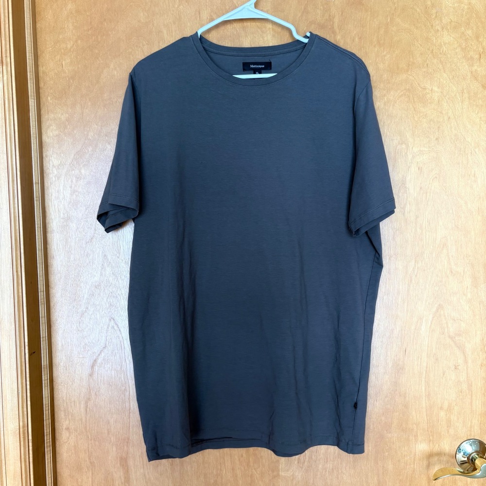 Matinique Mens Charcoal brown Crew Neck Short‎ Sleeve T Shirt XL